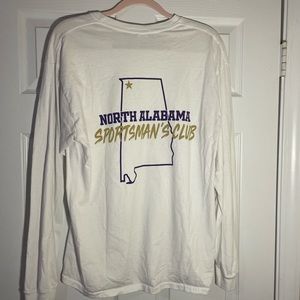 University of North Alabama white long sleeve